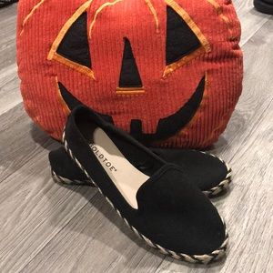 Size 6 black goldtoe slip ons